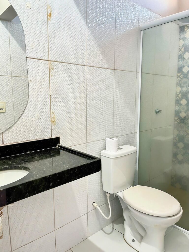 Banheiro do quarto duplo